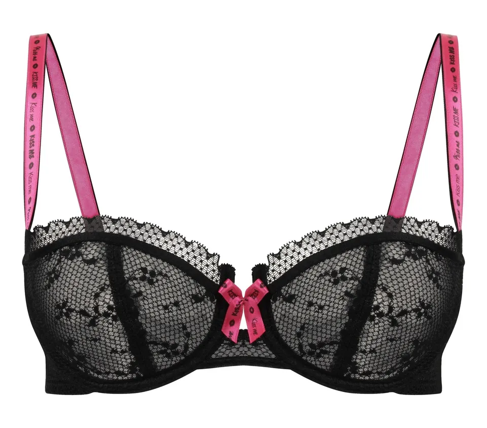 darjeeling-kiss-me-soutien-gorge-corbeille-push-up-dentelle-femme-noir-85e image 1