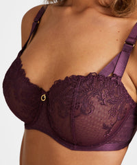 aubade-femme-passion-soutien-gorge-confort-demi-corbeille-wineberry image 6