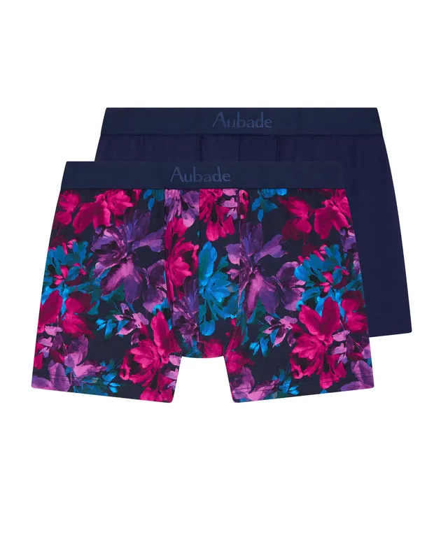 aubade-homme-lot-2-boxers-exuberance-marine image 1