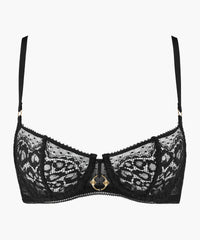 aubade-illusion-fauve-soutien-gorge-demi-bonnet-noir image 3