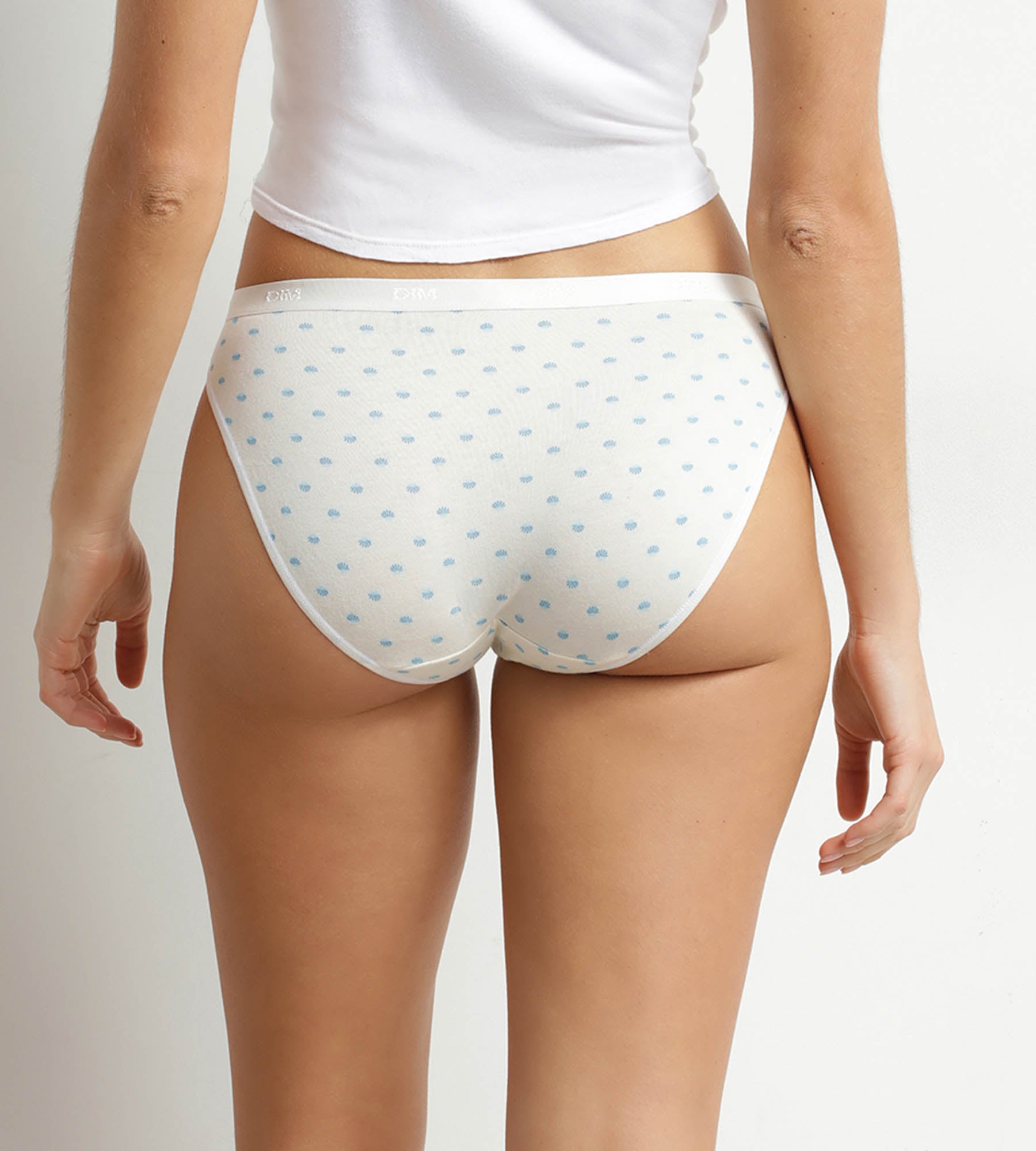 dim-les-pockets-lot-de-5-slips-femme-coton-stretch-motif-marin image 2