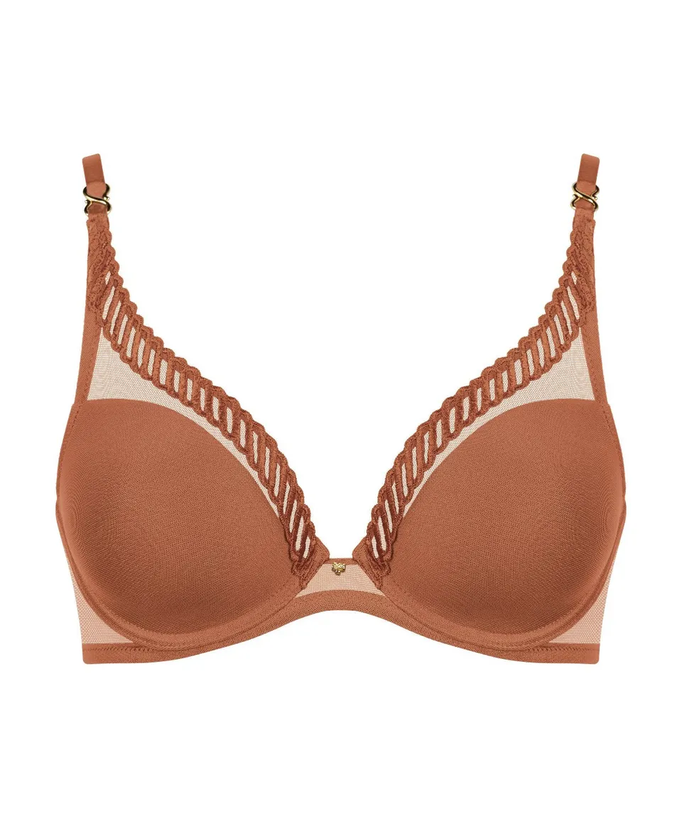 aubade-sheer-emotion-soutien-gorge-triangle-avec-armatures-honey image 1