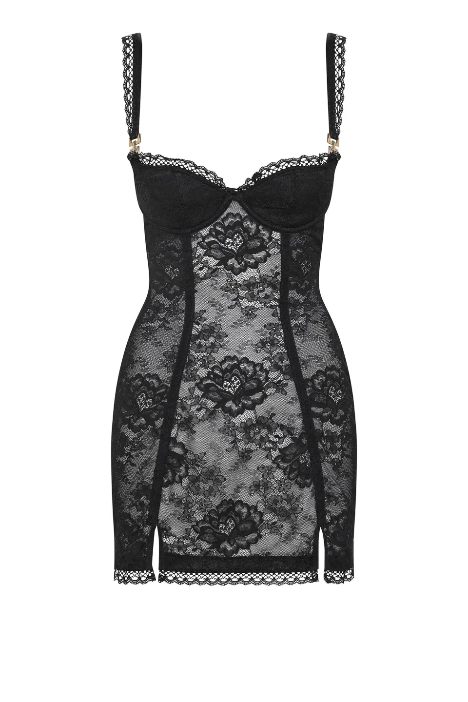cadolle-cleves-robe-corset-dentelle-noire image 1