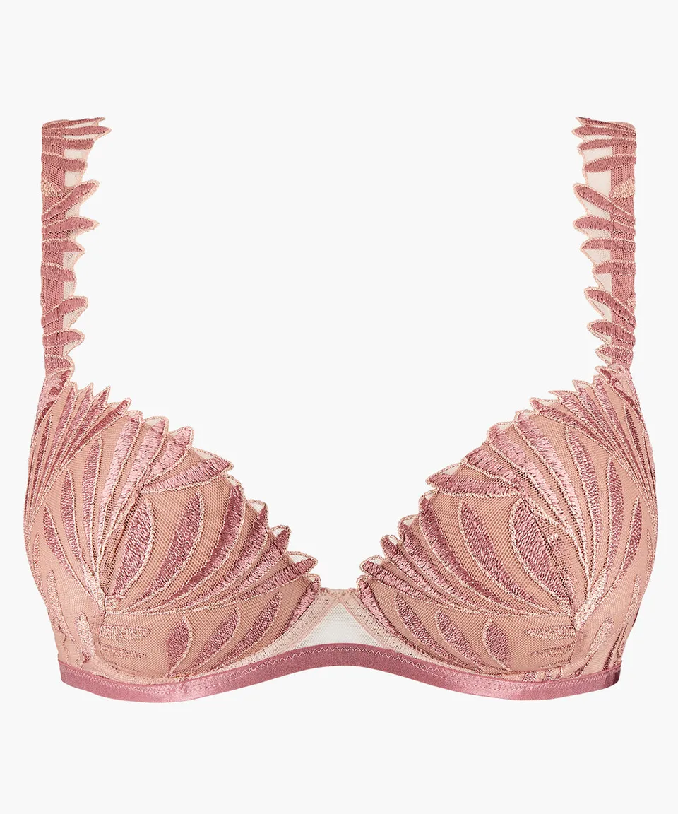 aubade-sensory-illusion-soutien-gorge-plongeant-silk-rose image 1