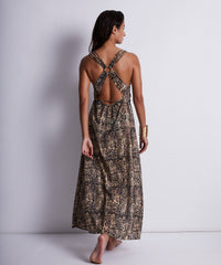 aubade-evening-sand-robe-longue-transparente-dos-crois-et-ceinture-dor-e-motif-s image 6