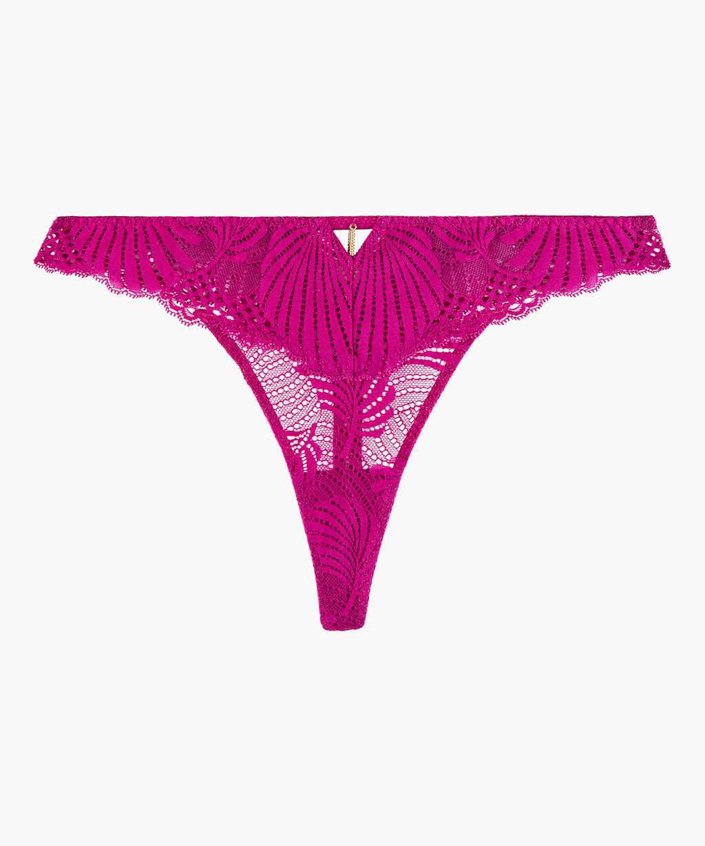 aubade-rythm-of-desire-string-radiant-pink-string-dentelle image 1