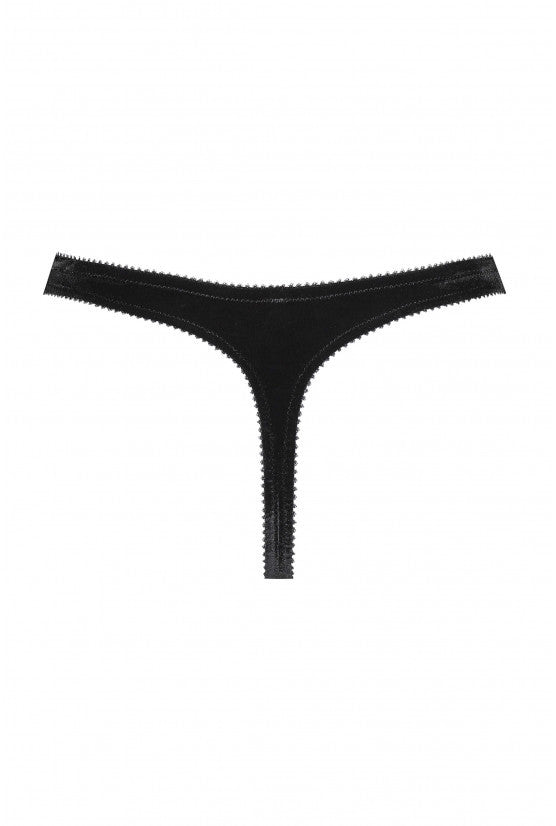 cadolle-cathy-string-velours-noir-sans-trace image 2