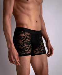 aubade-homme-boxer-dentelle-florale-lace image 4