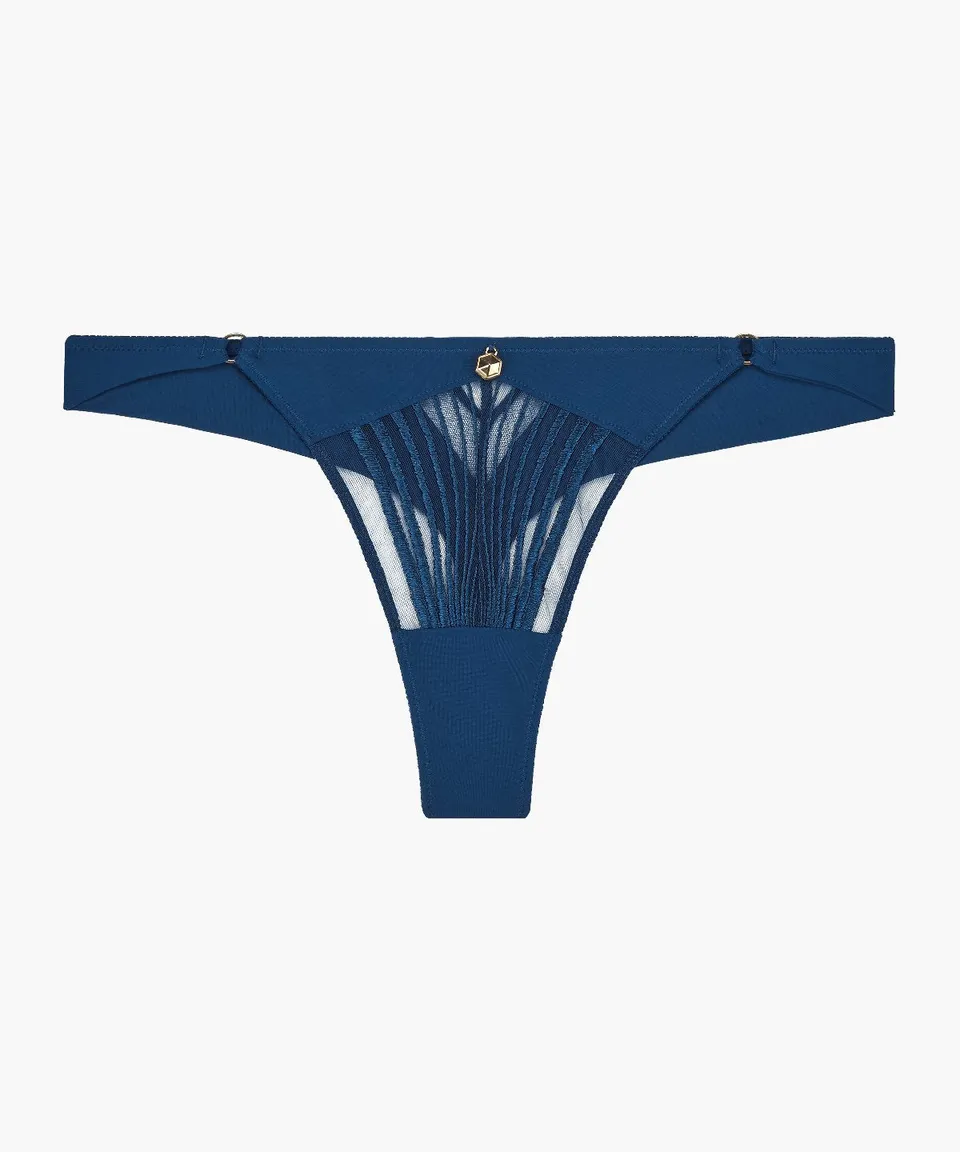 aubade-sumptuous-waves-tanga-imperial-blue image 1