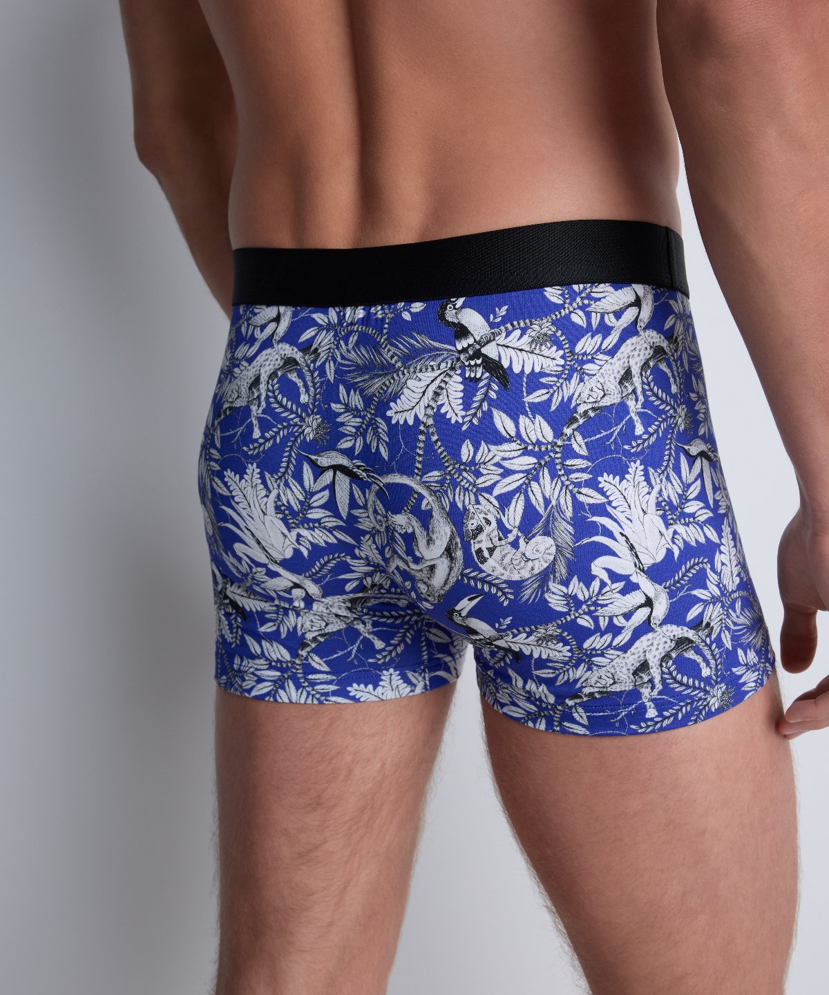 aubade-homme-pack-2-boxers-jungle-life-bleu image 6