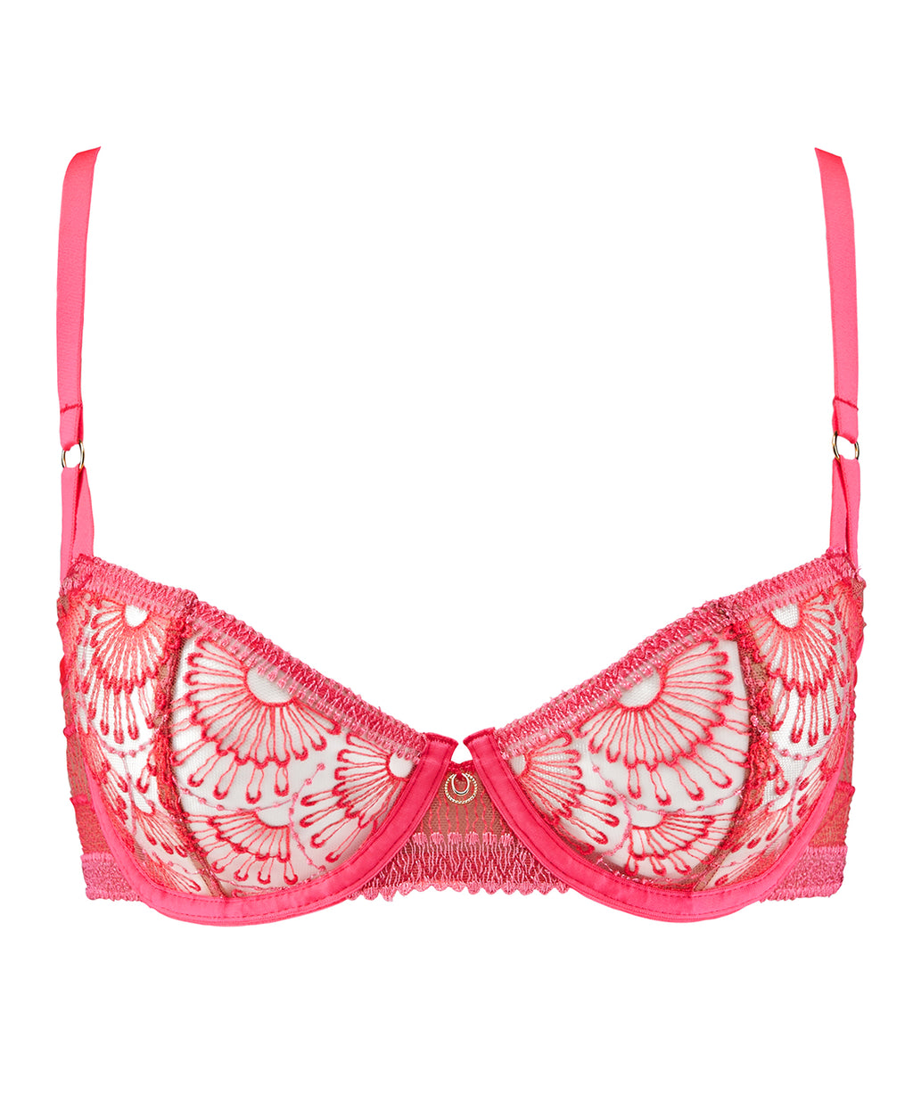 aubade-pure-vibration-soutien-gorge-demi-buste-armatures-pink-flash image 1