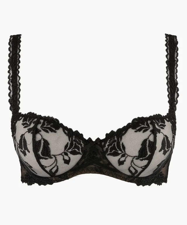 aubade-softessence-soutien-gorge-corbeille-armatures-noir image 1