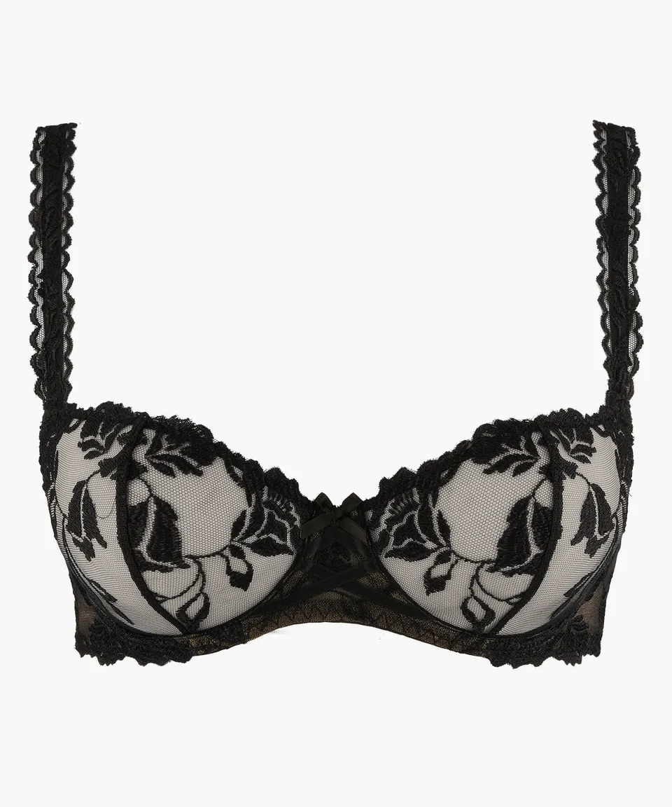 aubade-softessence-soutien-gorge-corbeille-armatures-noir image 1