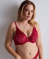 aubade-vibes-soutien-gorge-triangle-armatur-rouge-love-bordeaux image 2