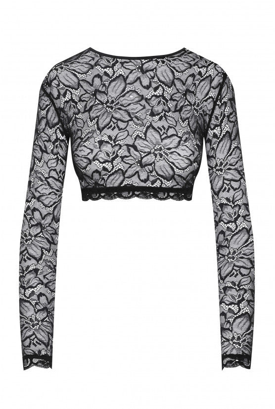 cadolle-carmen-crop-top-dentelle-noire image 1