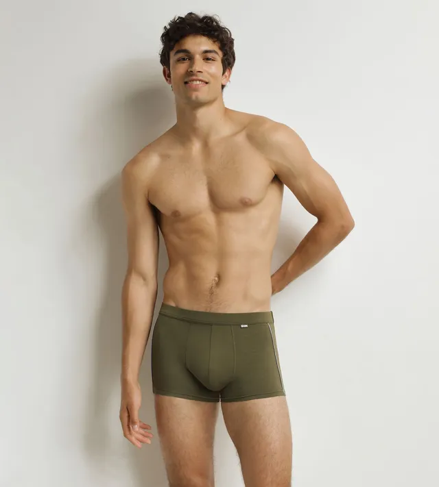 dim-classic-boxer-homme-coton-modal-vert-camouflage image 1