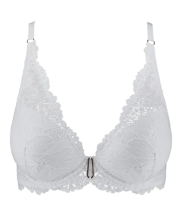 aubade-flowermania-soutien-gorge-plunge-foulard-blanc image 1