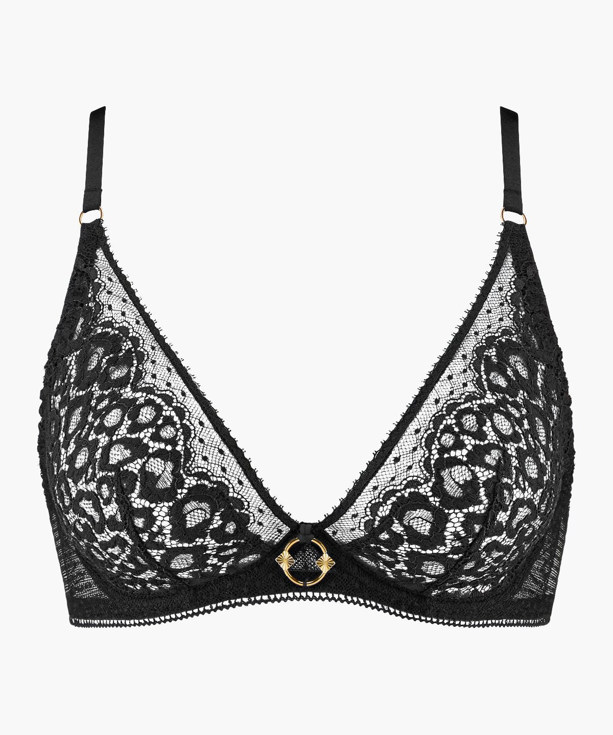 aubade-illusion-fauve-soutien-gorge-triangle-avec-armatures-black image 1
