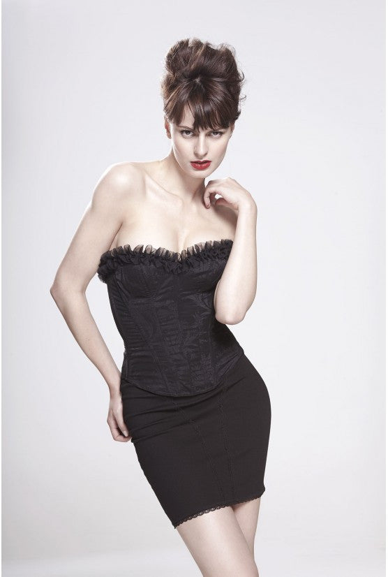 cadolle-diva-corset-noir-satin-broch-la-age image 2