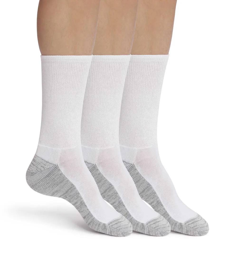dim-lot-de-3-paires-chaussettes-homme-ecodim-sport-coton-blanc-gris image 1