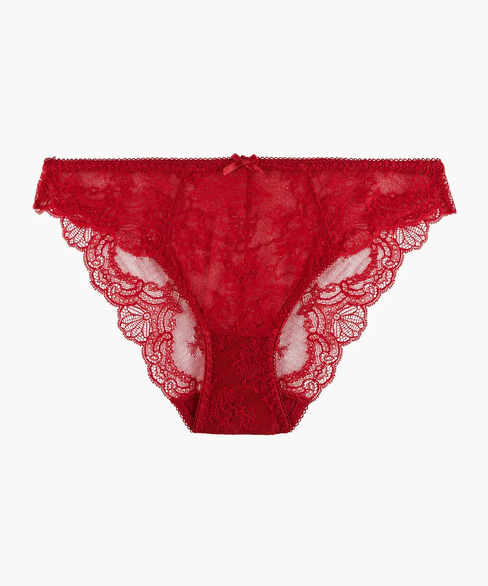 aubade-danse-des-sens-culotte-italienne-rouge-irresistible image 1