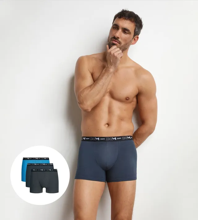 dim-lot-de-3-boxers-homme-coton-stretch-atlantique image 1