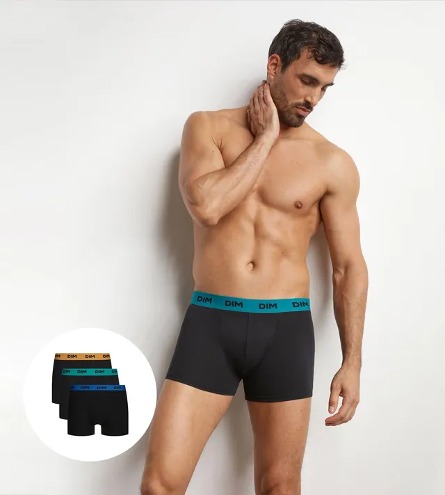 dim-mix-colors-lot-de-3-boxers-homme-noir-ceinture-cam-l-on image 1