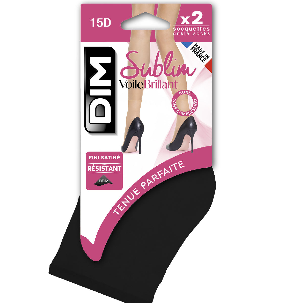 dim-sublim-14d-lot-de-2-socquettes-noires-iris-es-femme image 2