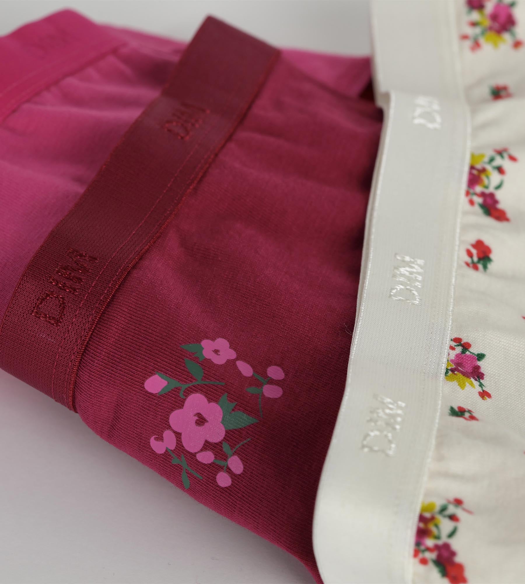 dim-les-pockets-lot-de-3-slips-fille-coton-stretch-liberty-violet image 3