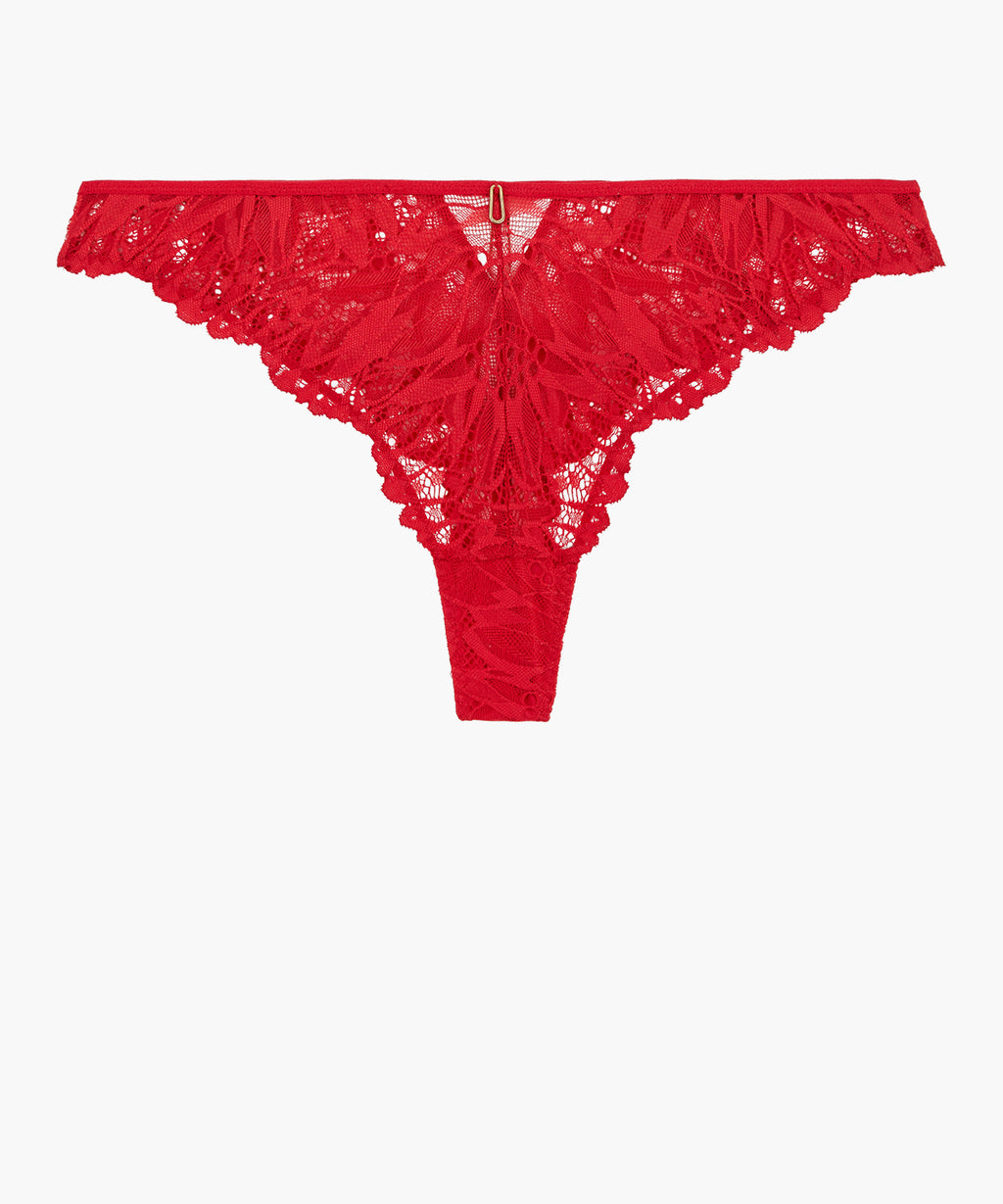 aubade-flowermania-string-rouge-floral image 1