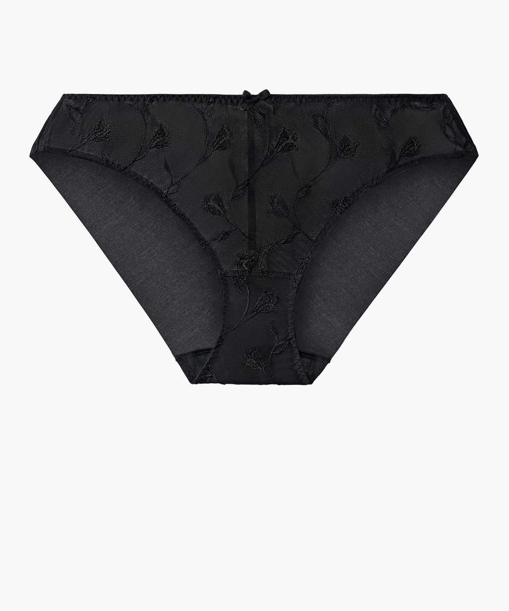aubade-softessence-slip-rio-noir-broderie-recycl-e image 1