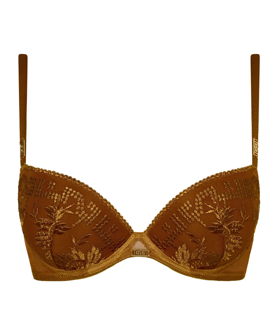 aubade-rules-of-attraction-soutien-gorge-push-up-coques-golden-shadow image 1