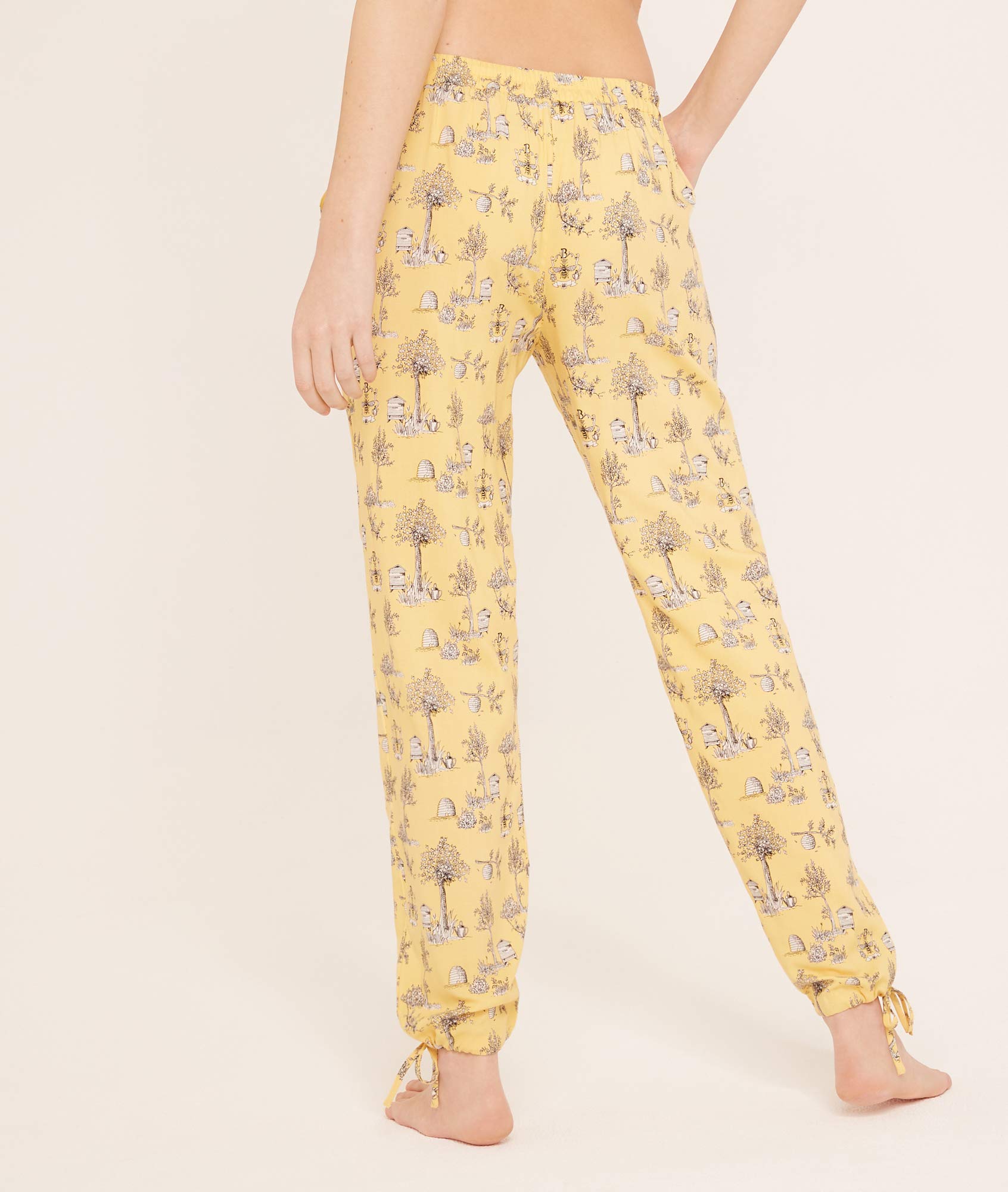 darjeeling-bees-pantalon-femme-jaune-m image 2