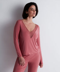 aubade-lazy-days-top-manches-longues-rosewood-3 image 2