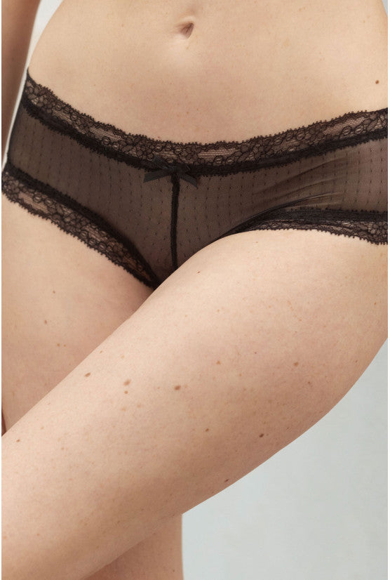 cadolle-princesse-shorty-plumetis-noir image 3