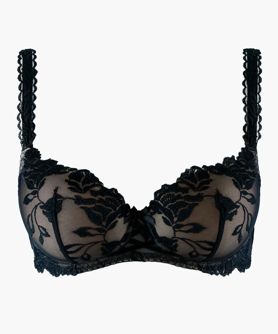 aubade-softessence-soutien-gorge-demi-corbeille-moul-noir image 1