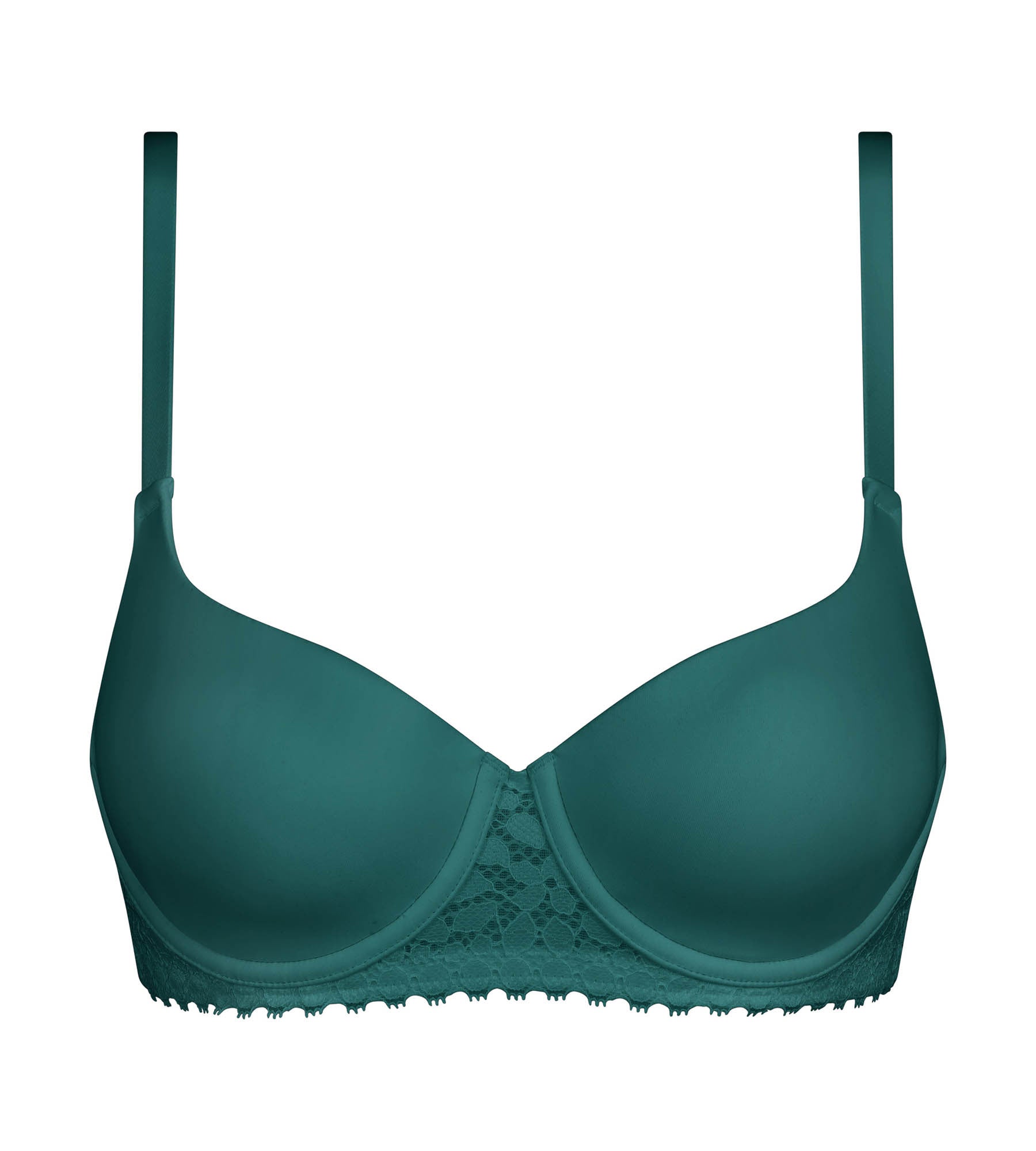 dim-soutien-gorge-corbeille-armatures-daily-dentelle-vert-meraude image 5