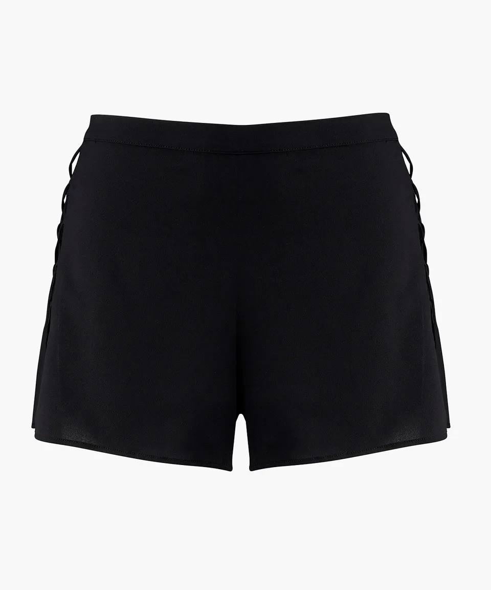 aubade-made-for-heaven-shorty-noir-satin-et-tulle image 1
