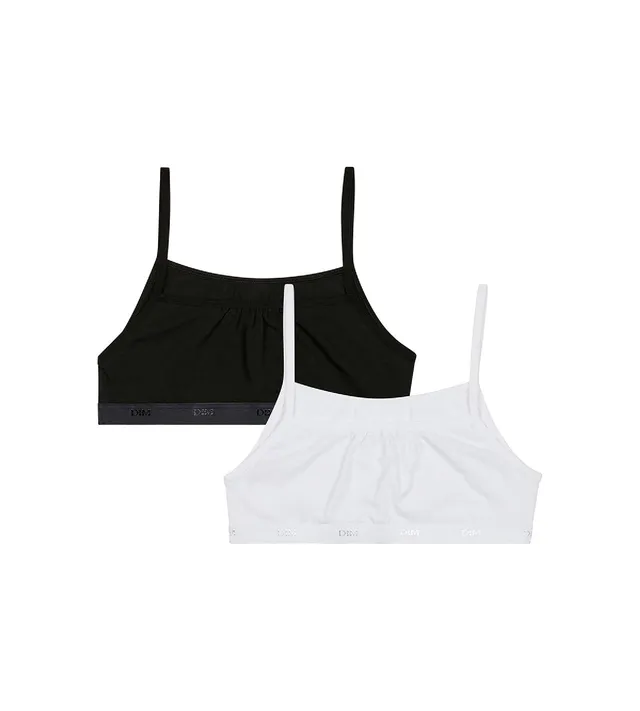 dim-lot-de-2-brassi-res-filles-pockets-ecodim-noir-blanc image 1