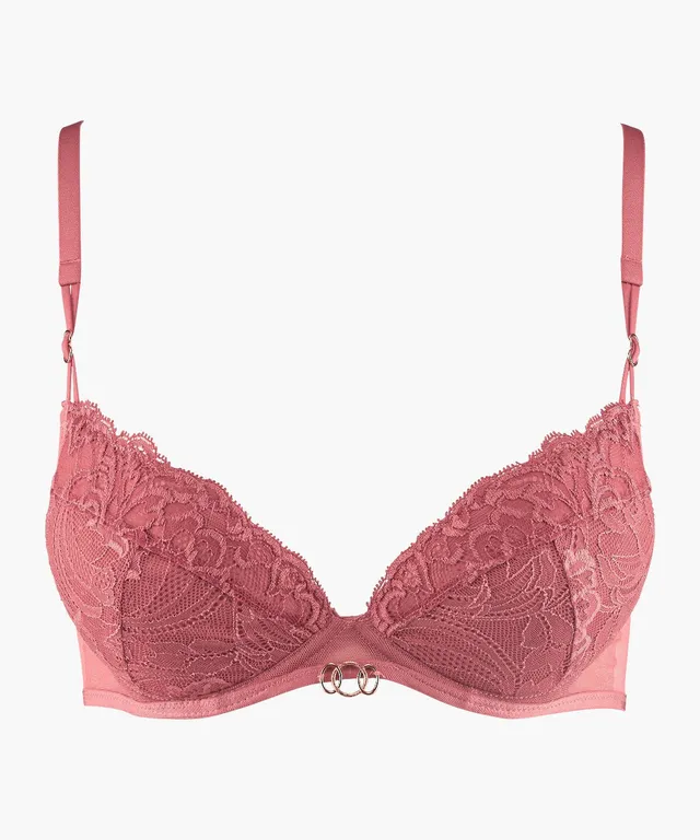 aubade-feeling-myself-soutien-gorge-push-up-plunge-rosewood image 1