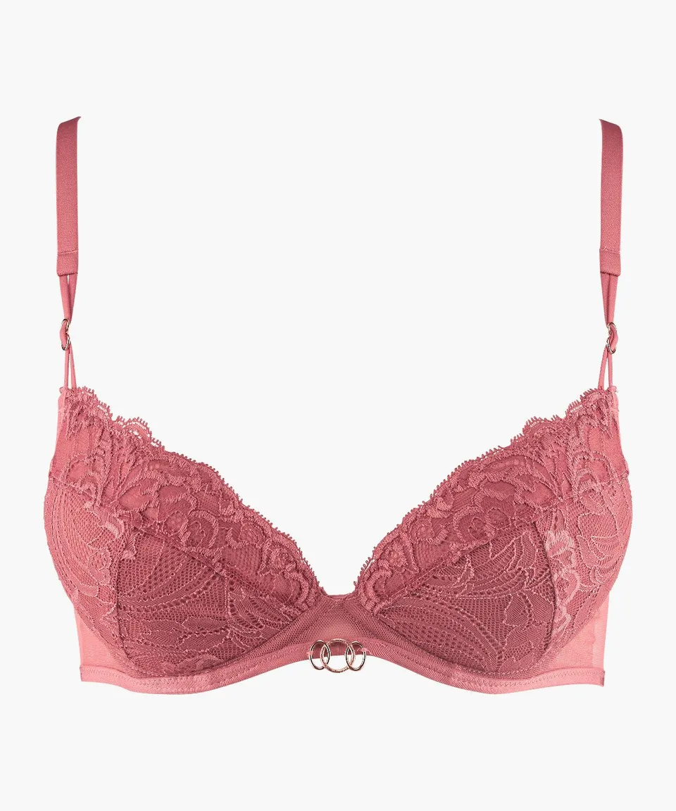aubade-feeling-myself-soutien-gorge-push-up-plunge-rosewood image 1