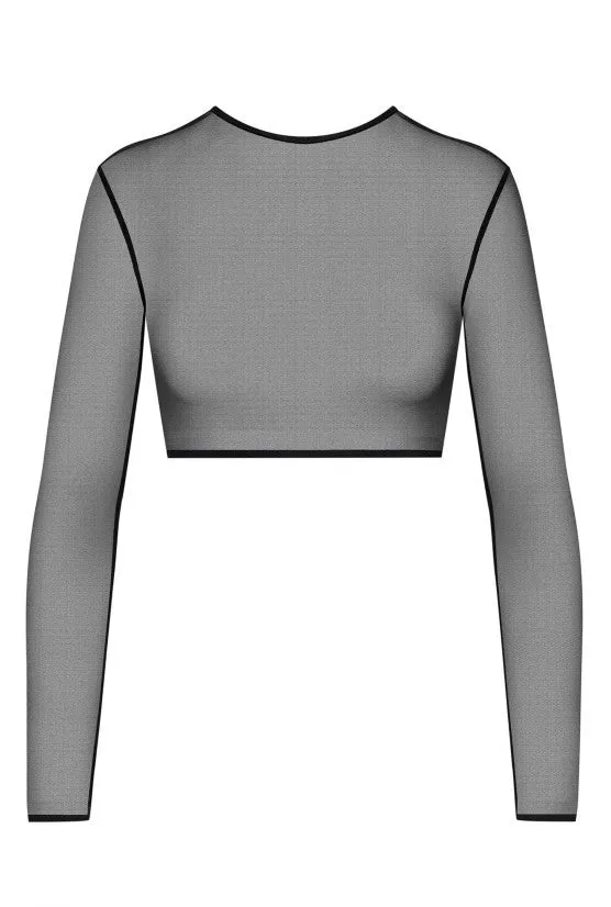 cadolle-crop-top-tulle-noir image 1