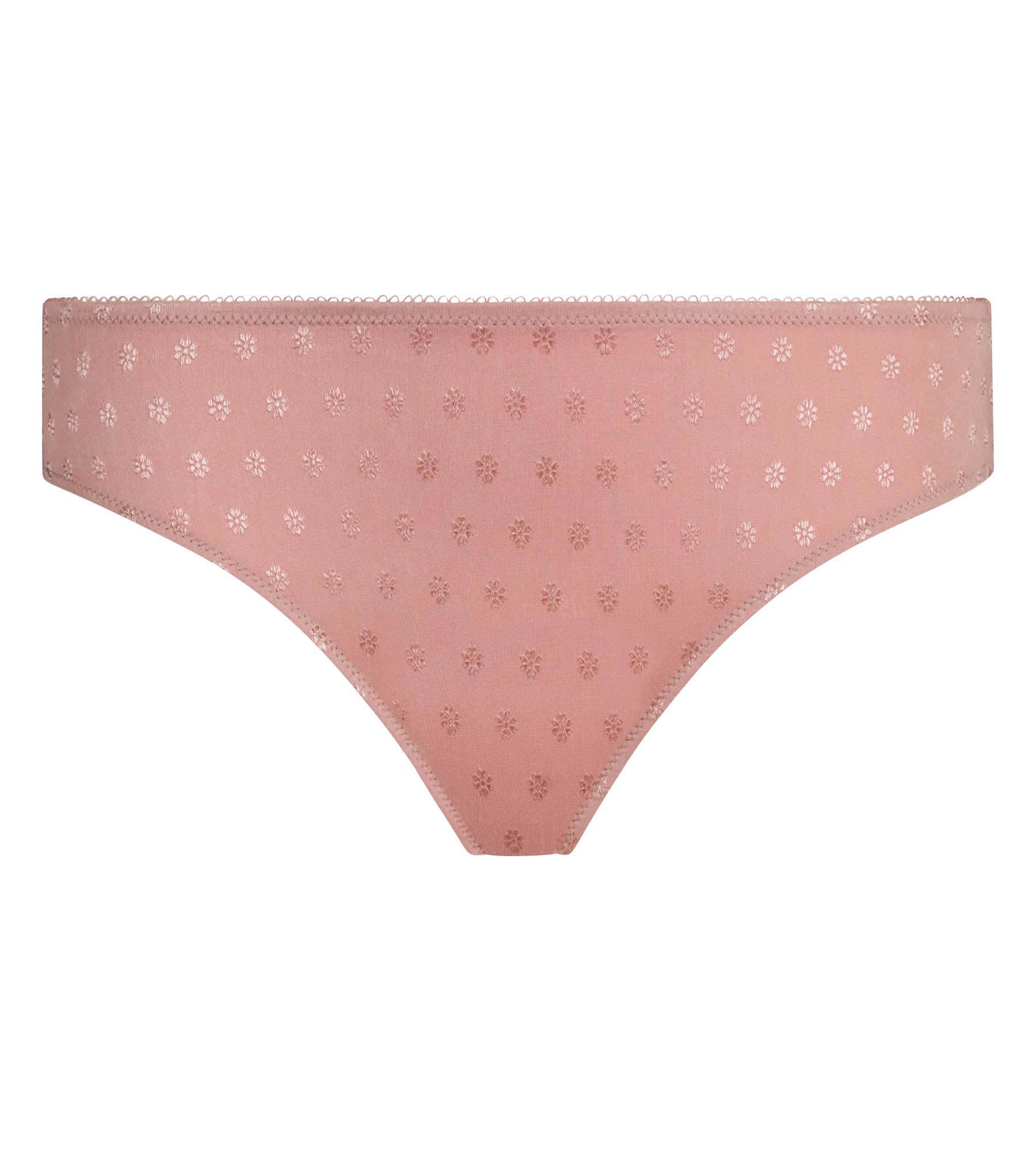 dim-cosy-time-culotte-taille-haute-femme-microfibre-rose-fleurs image 5