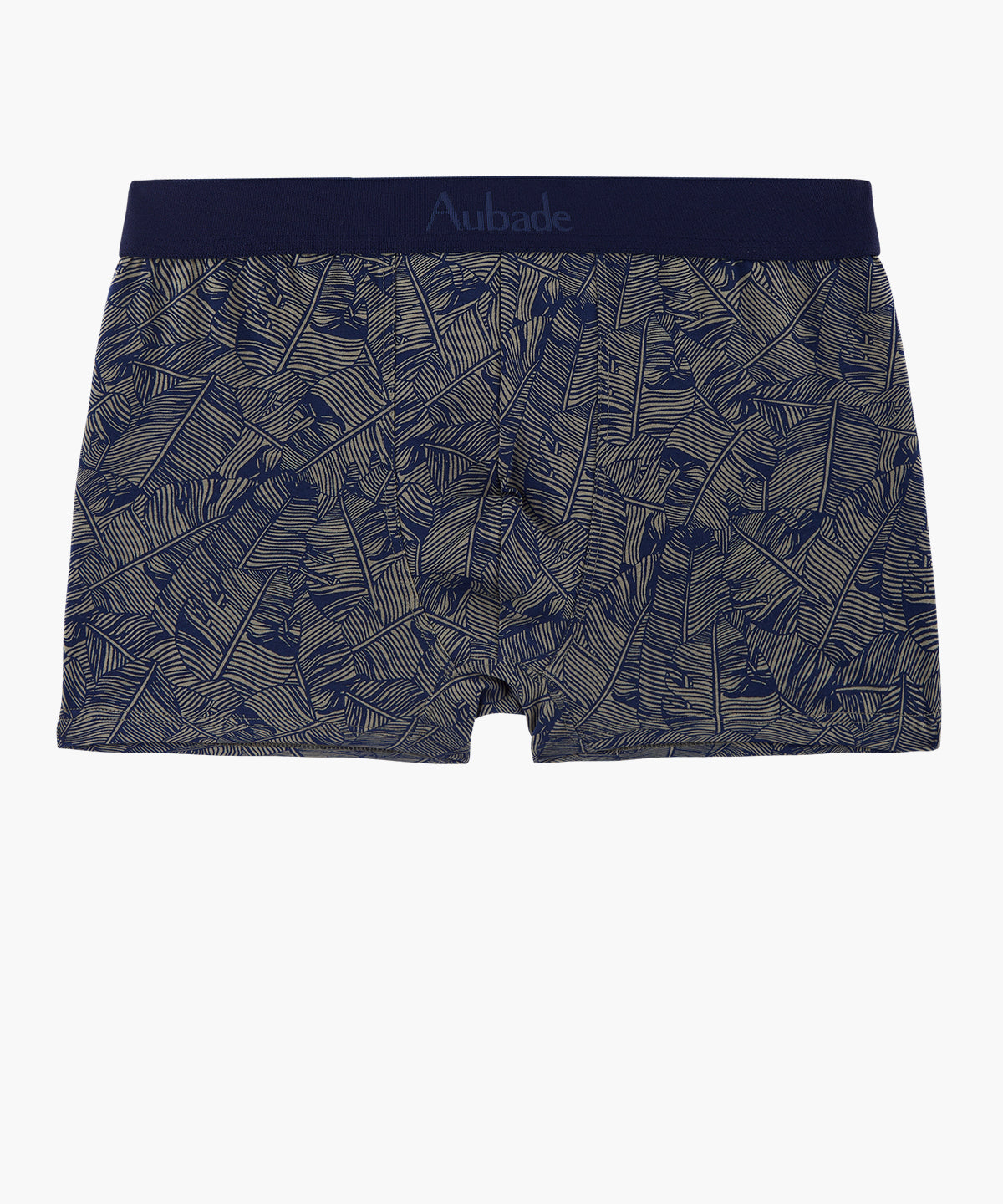 aubade-homme-boxer-marine-palm-gu-pard-coton-bio image 1