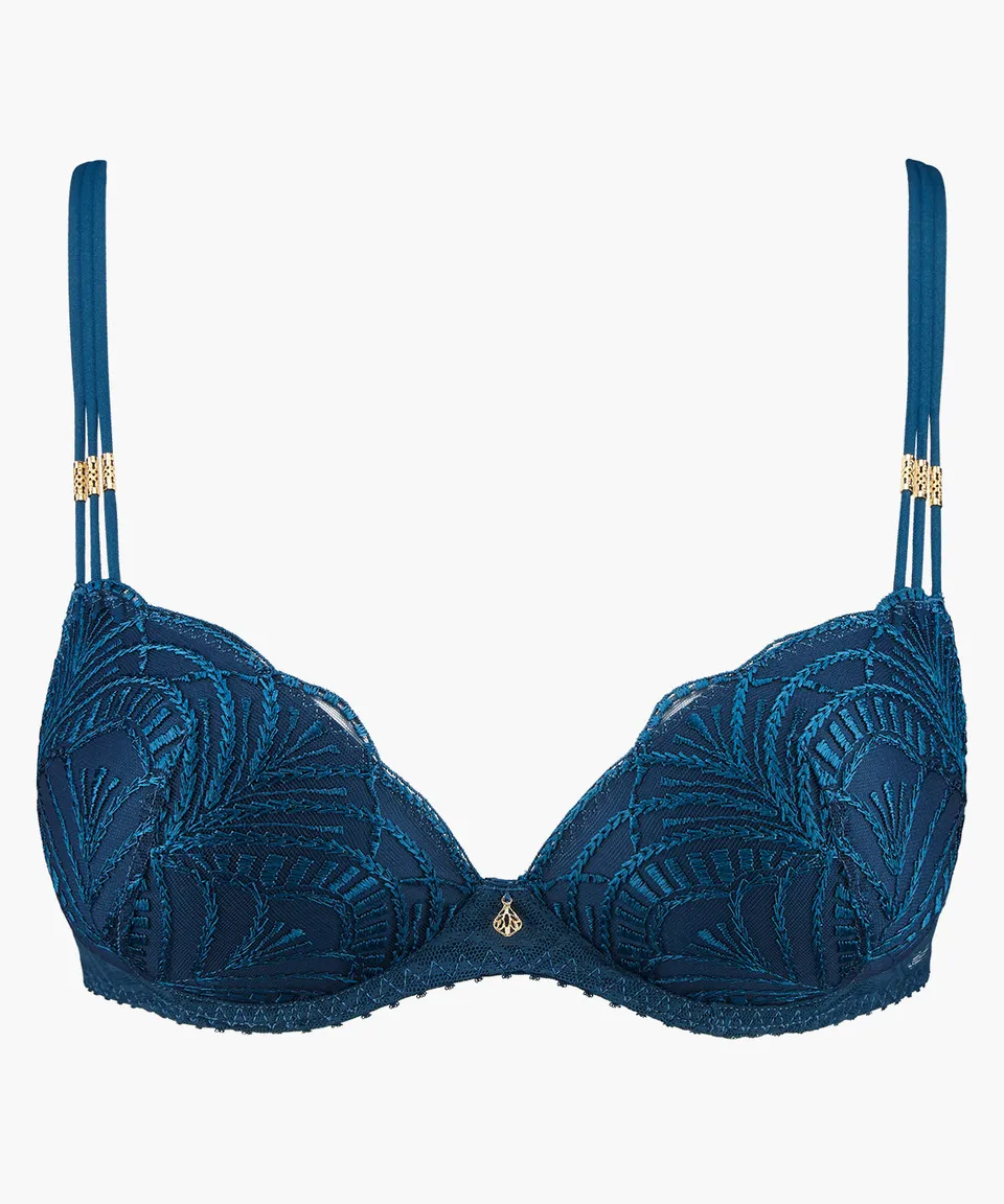 aubade-vibes-soutien-gorge-push-up-coques-dark-cyan image 1