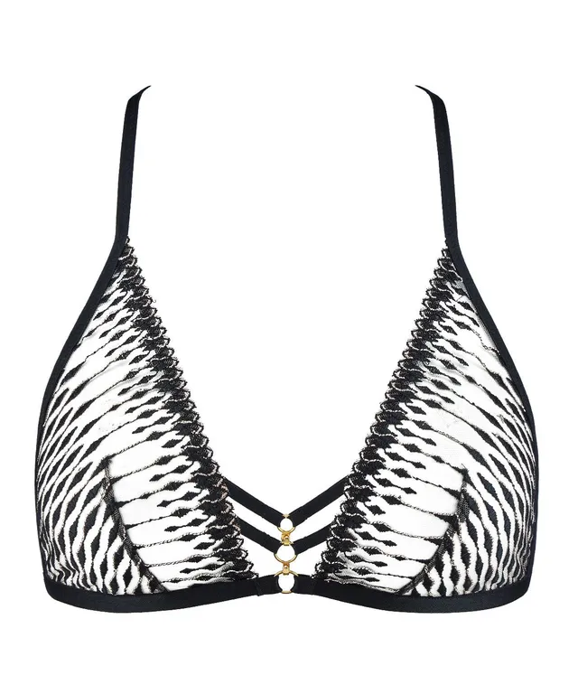 aubade-voodoo-kiss-soutien-gorge-triangle-bralette-millenium-black image 1
