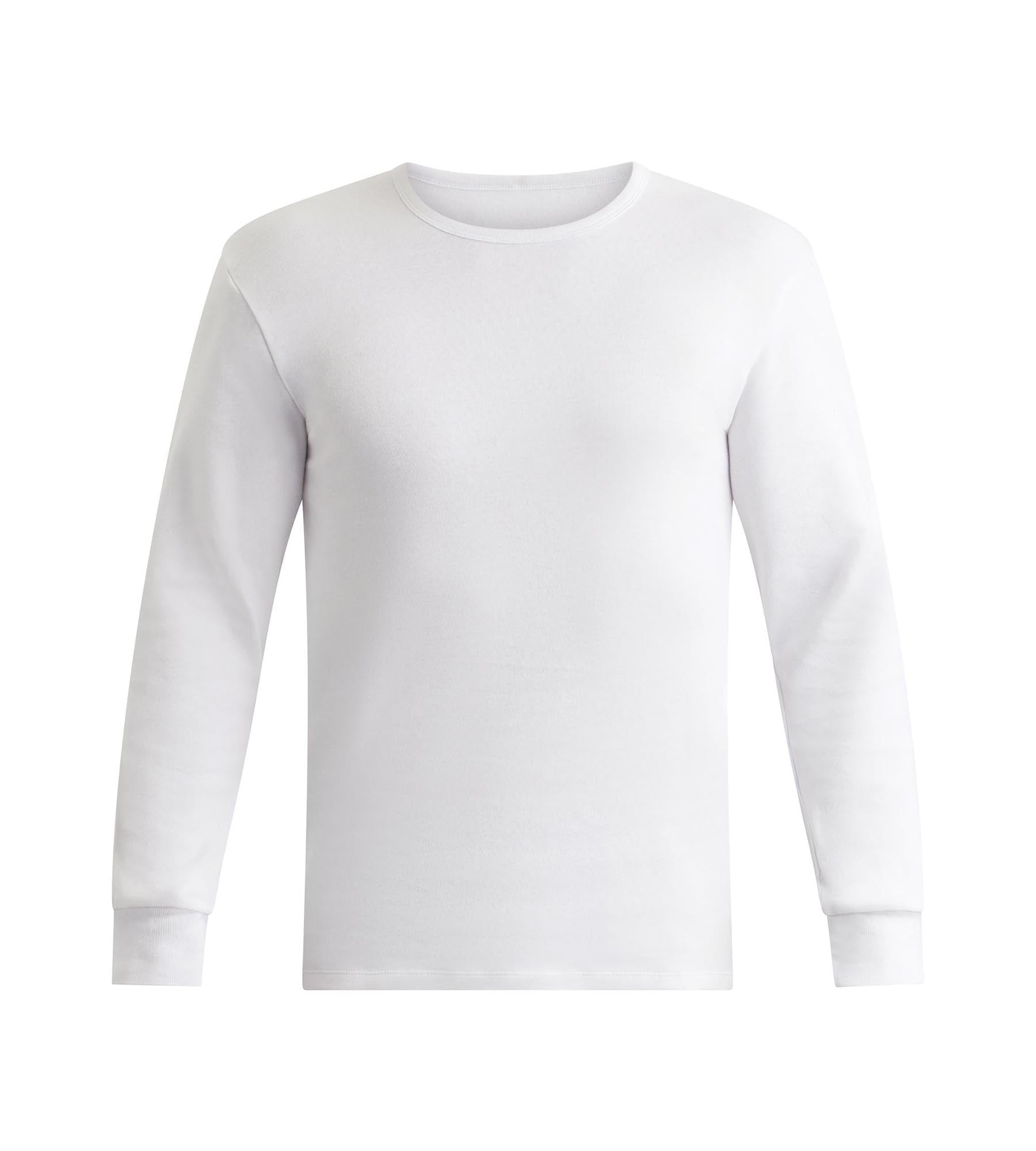 dim-thermal-t-shirt-homme-manches-longues-coton-blanc image 3