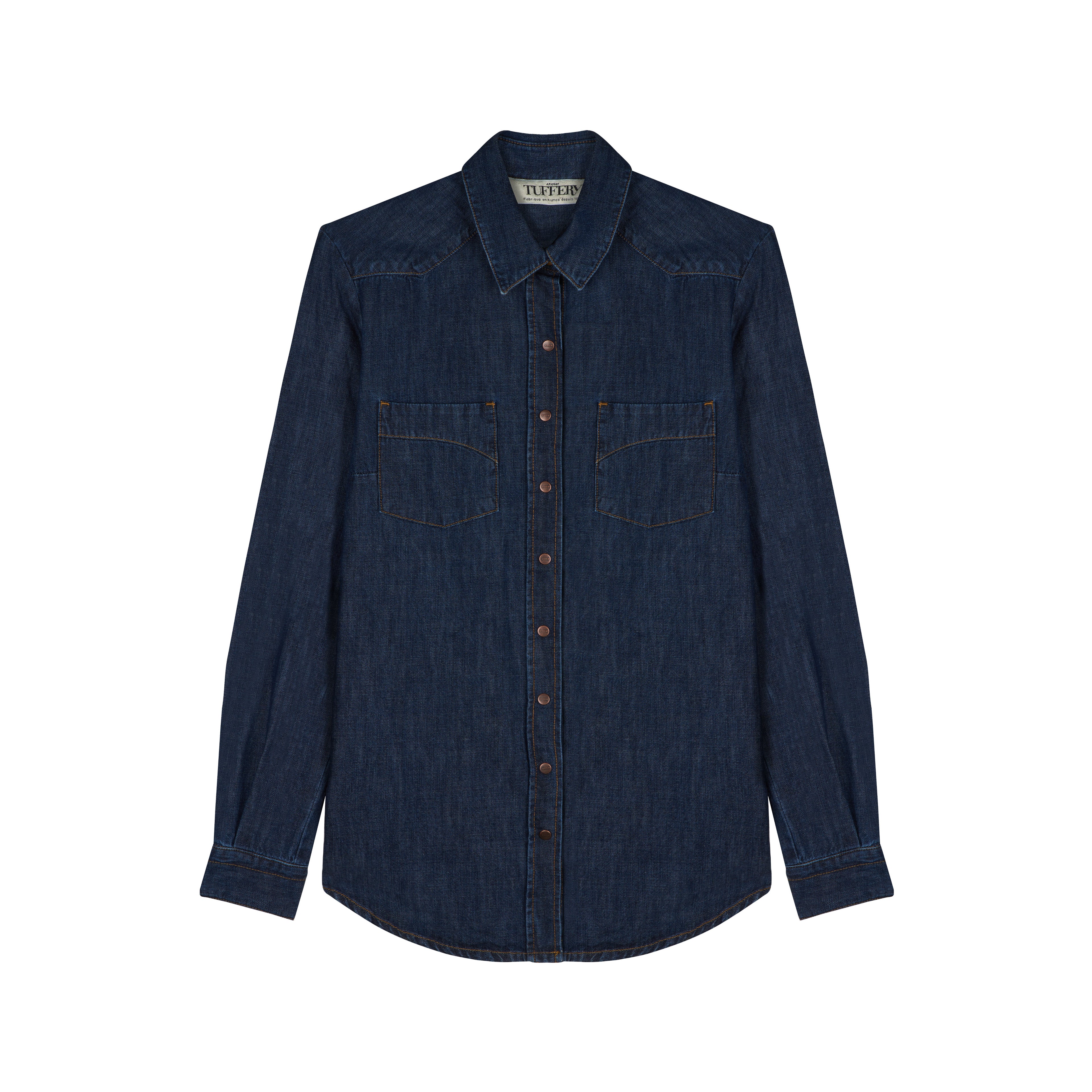 atelier-tuffery-chemise-femme-en-jean-brut-c-vennes image 1