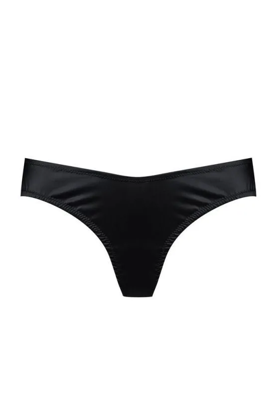 cadolle-cathy-tanga-satin-et-dentelle-noir image 1