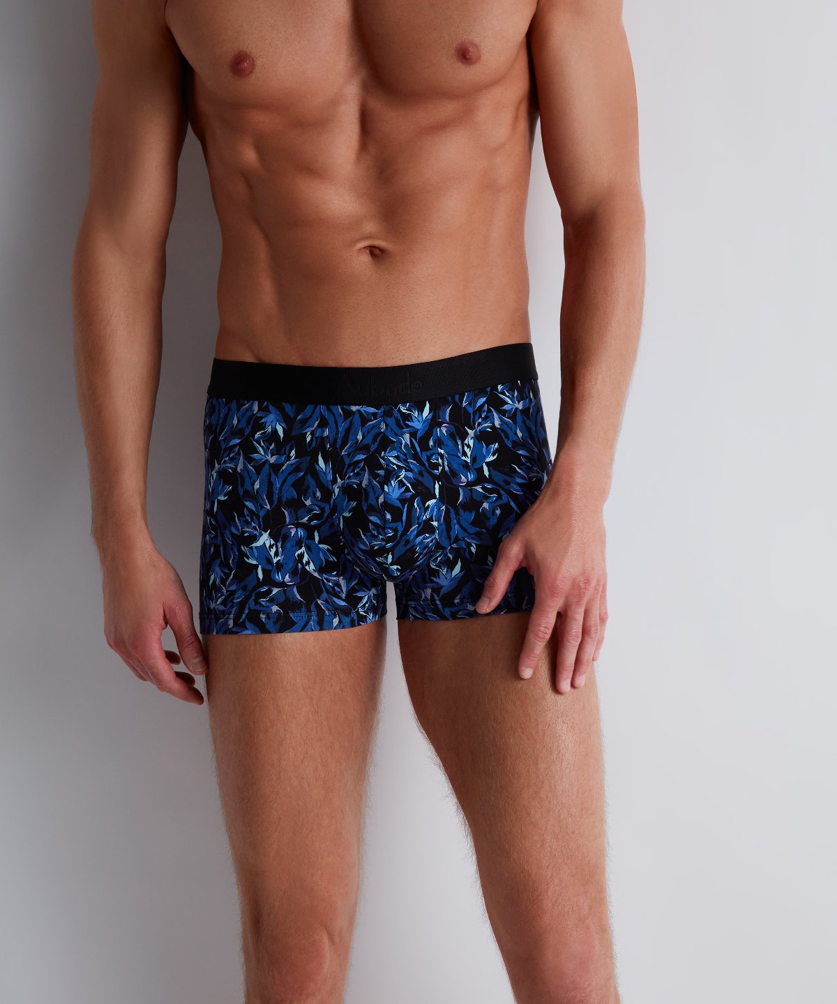 aubade-homme-boxer-fleur-bleue-coton-bio image 2